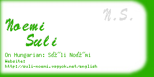 noemi suli business card